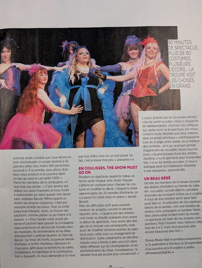 Article dans le magazine Femmes d'aujourd'hui